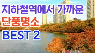 지하철역 가까운 단풍명소 베스트2ㅣ서울근교 단풍명소 추천ㅣ서울 경기 단풍 명소ㅣ실시간 단풍 베스트 추천ㅣ단풍절정ㅣ단풍여행, 단풍구경, 단풍놀이 가볼만한곳ㅣ11월 여행지 추천