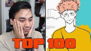 Gigguk Reacts to TOP 100 MOST STREAMED ANIME EDs