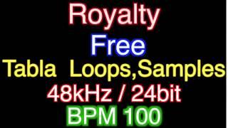 Royalty Free Tabla Loops, Samples 48kHz / 24bit BPM 100 # 8