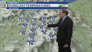 Storm Team 4's Midday Forecast for Friday, Aug. 12