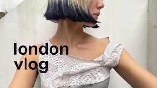 Dying my hair black | London vlog