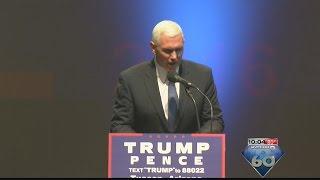 Republican vice presidential candidate Mike Pence visits Tucson