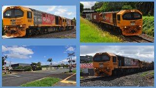 KiwiRail in Tauranga ~ Commentary over trains 373, 334, 390 and 483 - 17/12/2021