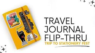 Travel Journal Flip Through | My Trip To Stationery Fest NY