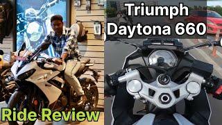 Triumph Daytona 660 Ride impression in Tamil |  Fast but comfy…| B4Choose