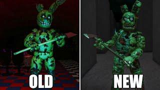 Pillar Chase OLD Vs NEW Springtrap Comparison - How Far Game Has Come?