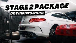 Mercedes C43 AMG - Stage 2 (BR Motorsport Downpipes)