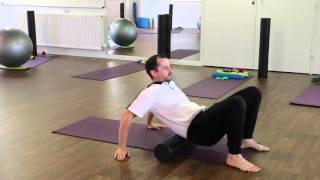 Foam rolling your low back muscles