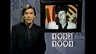 New York Dolls - Johnny Thunders / Jerry Nolan Death Announcements * MTV News 1991-92