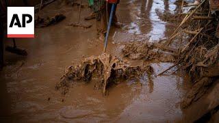 Spanish authorities issue warnings of infection risk from mud contact after floods