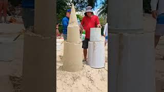 Sandcastle on Railey Beach Thailand #Thailand #raileybeach #sandcastles