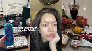 week in my life | studying for law school finals