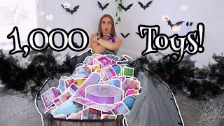 I FILLED A *SPOOKY COFFIN* WITH 1,000 MYSTERY TOYS!!!️⁉️ (LUCKY DIP CHALLENGE!) | Rhia Official