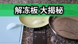 神奇解冻板，真假大揭秘，快速解冻家里的肉类食物【The Truth about Magic Defrost Tray: Thaw Food in Minutes】