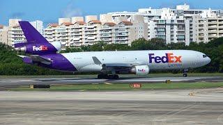 Planespotting in 4K at San Juan Luis Munoz Marin Int’l Airport, Single runway Operations! Part 1