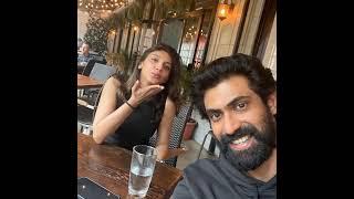 Bhallaladeva Rana Daggubati with His Cute Wife Miheeka Bajaj #shortvideo  #ranadaggubati #shorts