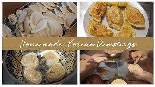 making homemade | KOREAN DUMPLINGS (kimchi)