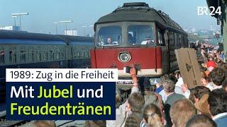 DDR-Flüchtlinge: 35 Jahre nach der Ankunft der Prager Züge in Hof | BR24