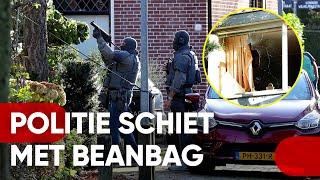 Arrestatieteam haalt verwarde man uit woning (22-10-2024, Huizen)