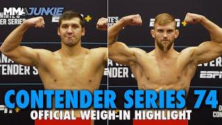 Dana White's Contender Series 74 Weigh-In Highlights: No Misses for Week 8