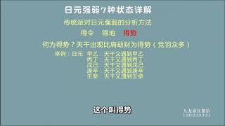 九龙道长 网络班正课 20 日元强弱七种状态详解1