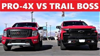 2021 Chevy Trail Boss Vs 2021 Nissan Titan Pro-4X: Which Is Better Overall?