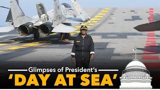 Glimpses of President Droupadi Murmu’s ‘Day at Sea’ in Goa on November 7, 2024