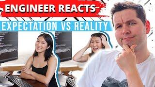 Engineer Reacts: Software Engineer Expectation vs Reality | Meredith Mao