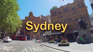 Downtown Sydney walking tour, March 2024 - 4K Video