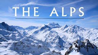 The Alps 4k – amazing European Mountains | nature scene with calming music