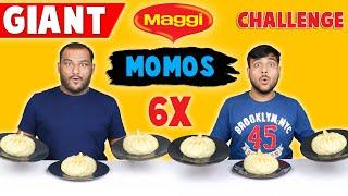 6X BIG MAGGI MOMOS EATING CHALLENGE | Spicy Maggi Noodles Momos Eating Competition | Viwa Food World