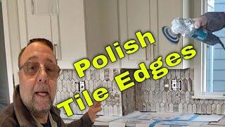 Easy, How to polish marble, Glass or any stone tile edges.