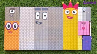 Looking for Numberblocks Puzzle Tetris NEW 900 and 90 Space ASMR - Numberblocks Satisfying Video #67