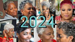 2024  Latest Short Haircut Styles For Black Women | Gorgeous Short Hairstyles For Women over 50