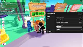 Roblox PLS DONATE  Script - Fool People/Fake Donations/Earn Robux