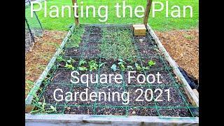 Square Foot Gardening _ Planting the Plan // Whitt Acres