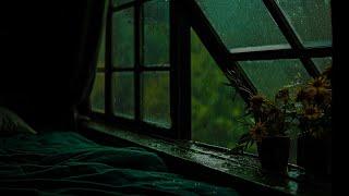 Rain Falling on a Attic Window promotes Relaxation & Deep SleepRain on Window | ASMR Sounds