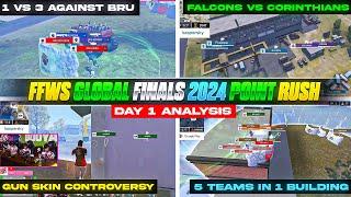 FFWS GLOBAL FINALS 2024 POINT RUSH - DAY 1 ANALYSIS | FREE FIRE WORLD SERIES GLOBAL FINALS 2024