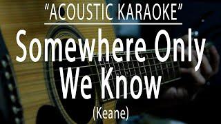 Somewhere only we know - Keane (Acoustic karaoke)