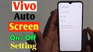 How To Vivo Auto Screen On/Off Setting