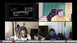 Adin Ross Endangers Himself While Reacting To "Who I Smoke" By Yungeen Ace