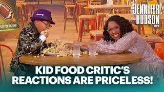 7-Year-Old Food Critic Reviews Super Bowl Foods… His Reactions Are Priceless!