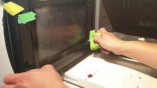 Cleaning microwave without detergents | Greenway Absolute dish washing cloth & corded cloth