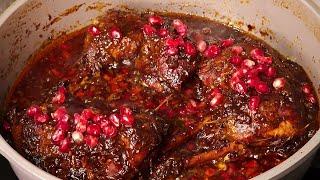 طرز تهیه مرغ ناردونی _ خوشمزه ترین مرغ اناری شب یلدا _ آشپزی ایرانی