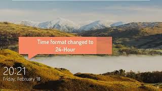 How To Change Lock Screen Clock Format In Windows 10