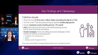 Breaking down the Accounting Today Top 100 Firms report on the AICPA Town Hall