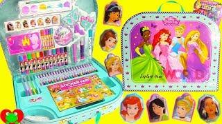 Opening Princess Mega Art Case Stickers, Stamps, Coloring Pages