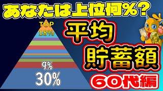 【格差がエグイ...】あなたは上位何%!?60代の平均貯蓄額を徹底解説!