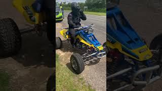 Kickstarting a Suzuki Quadzilla LT500 2 Stroke! #shorts