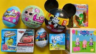 Asmr Bluey, Mickey, Shopkins, lol baby surprise, Disney Pixar cars